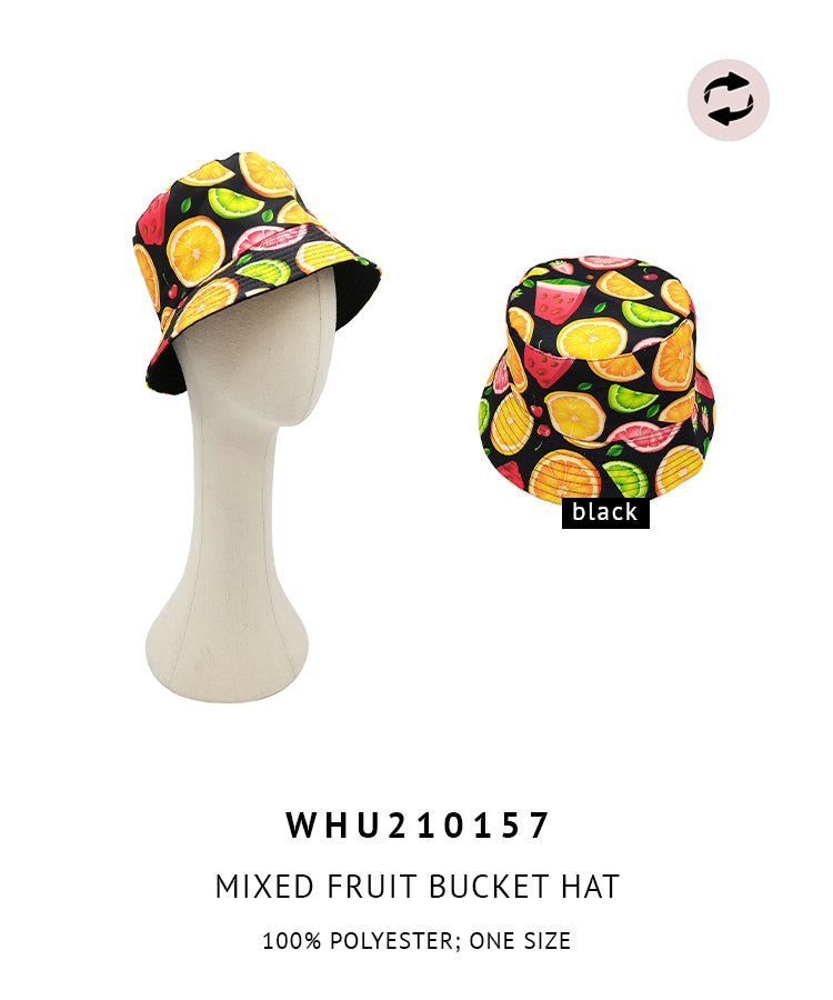 Reversible Mixed Fruit Bucket Hat