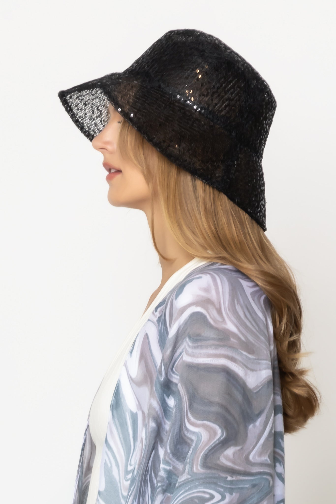 Sequin Bucket Hat