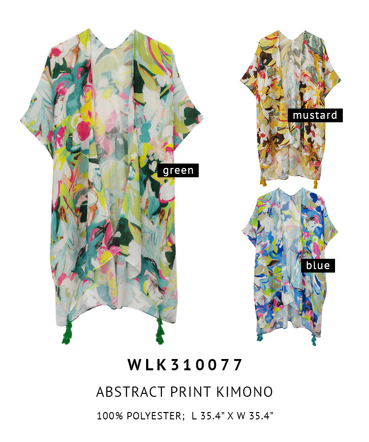 Abstract Print Kimono