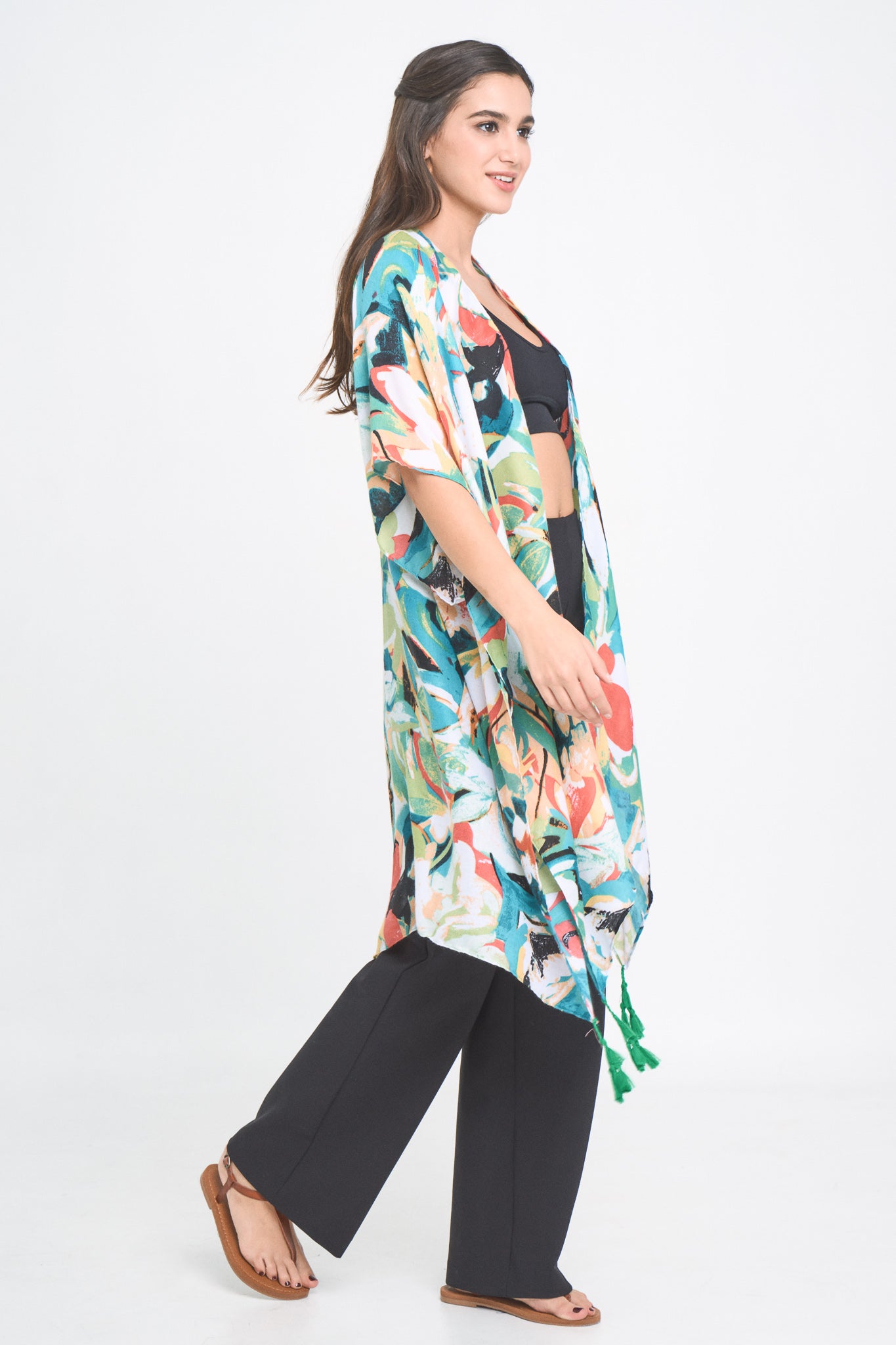 Abstract Print Kimono