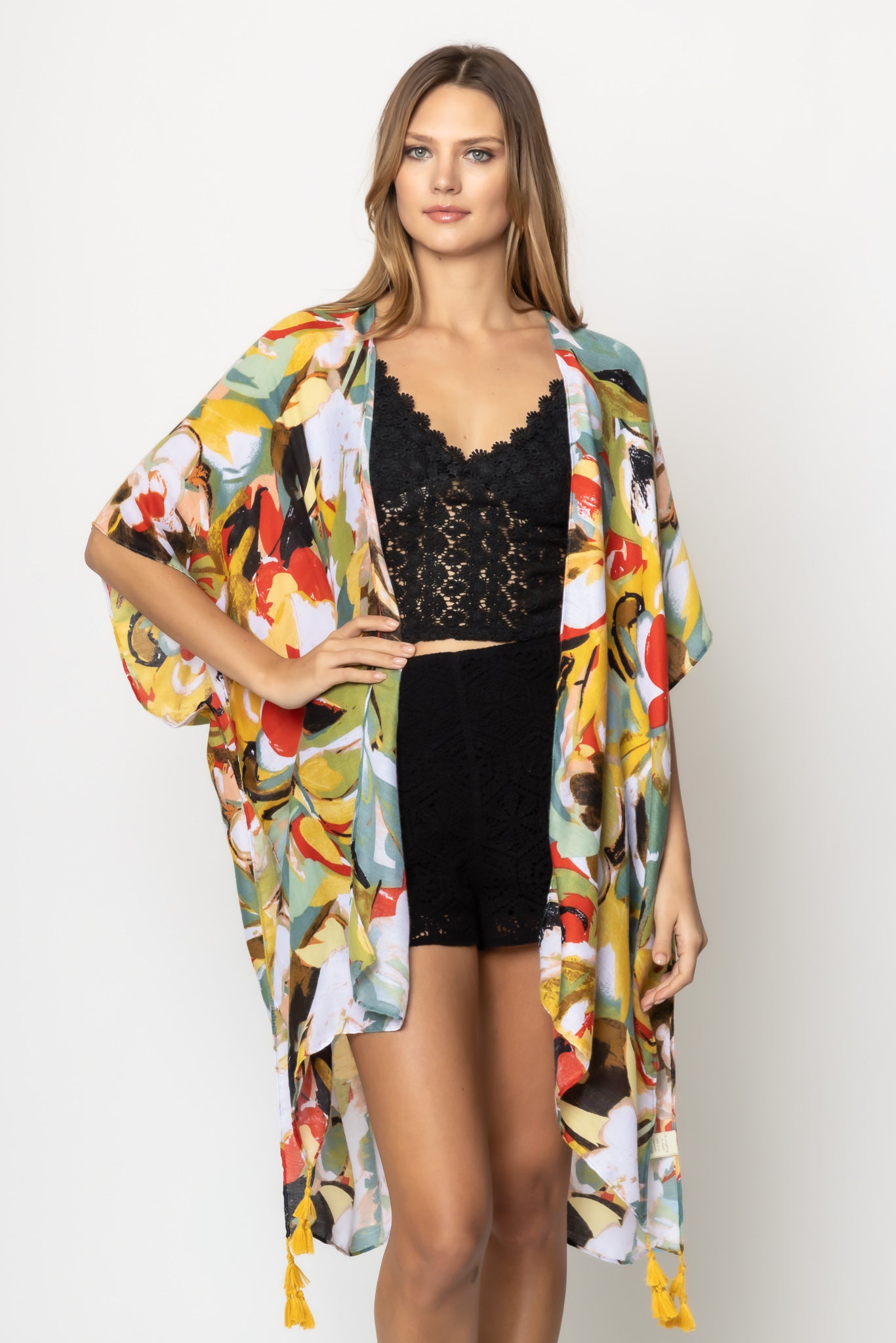 Abstract Print Kimono