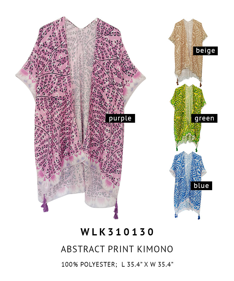 Abstract Print Kimono