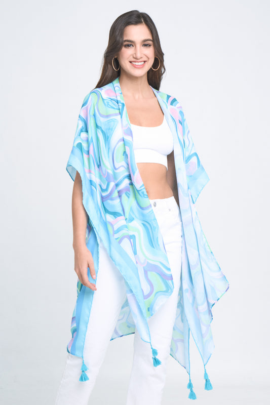 Abstract Print Kimono