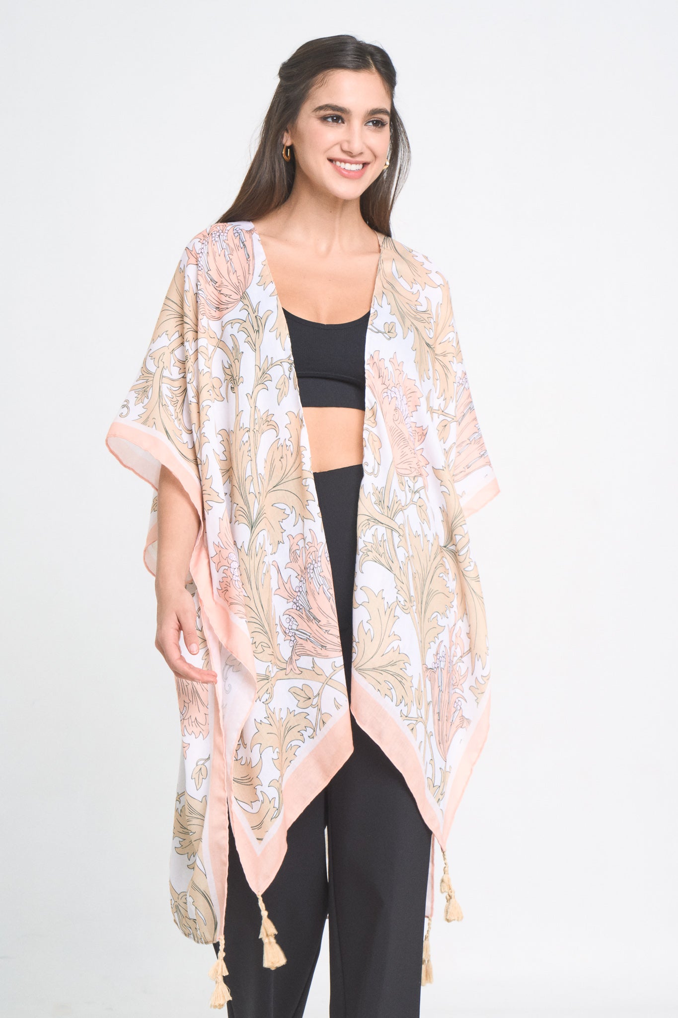 Floral Print Kimono