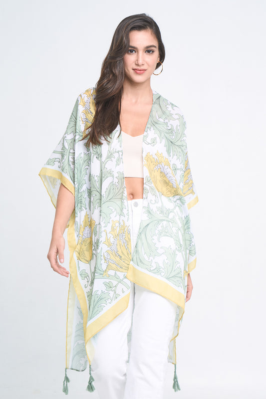 Floral Print Kimono