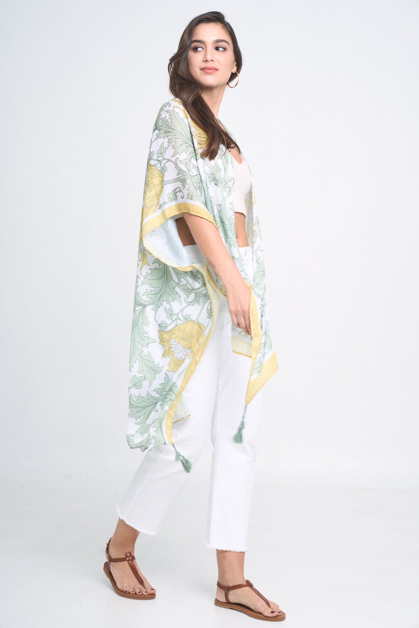 Floral Print Kimono