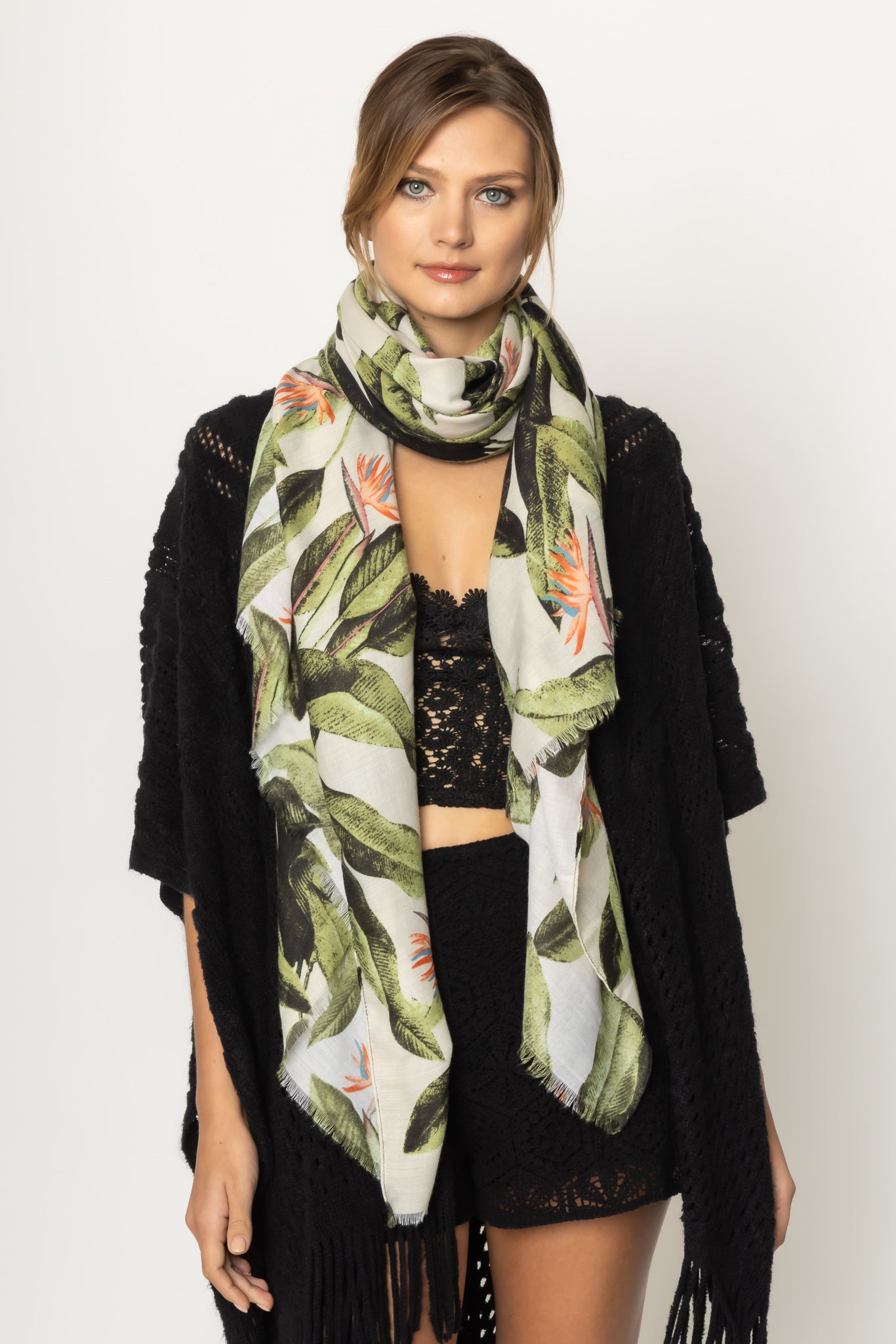 Flower Print Scarf