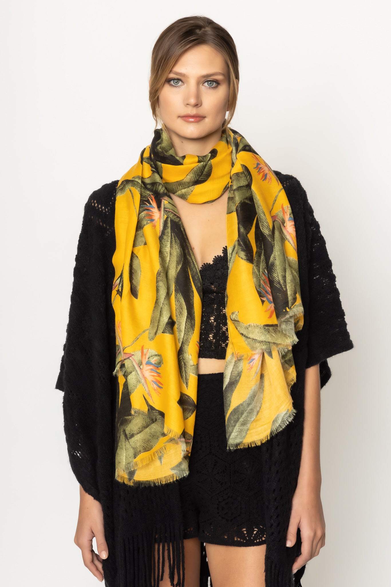 Flower Print Scarf