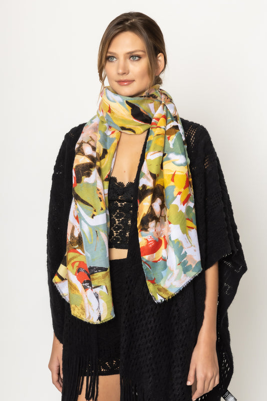 Abstract Print Scarf