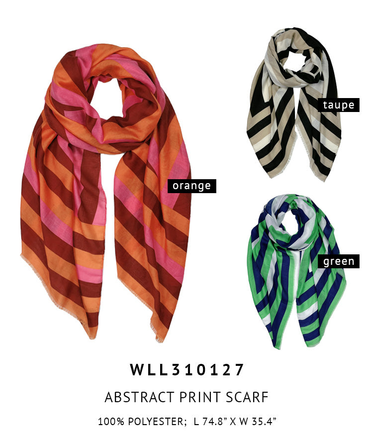 Abstract Print Scarf