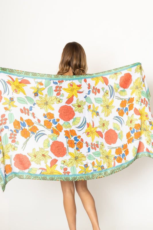 Flower Print Scarf
