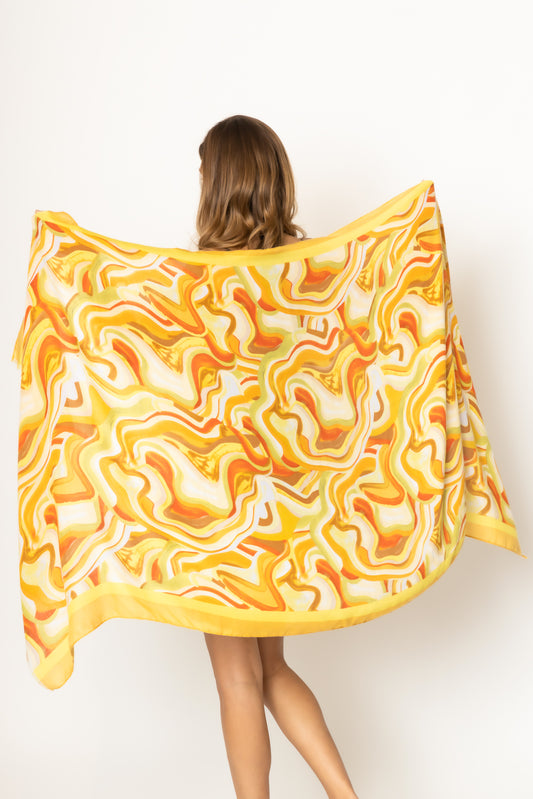 Abstract Print Scarf