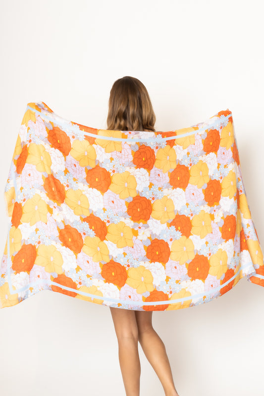 Floral Print Scarf