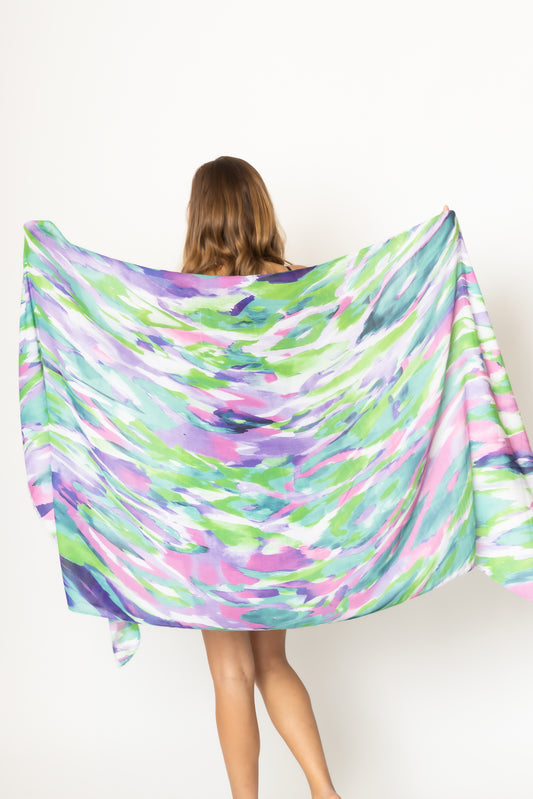 Watercolor Print Scarf