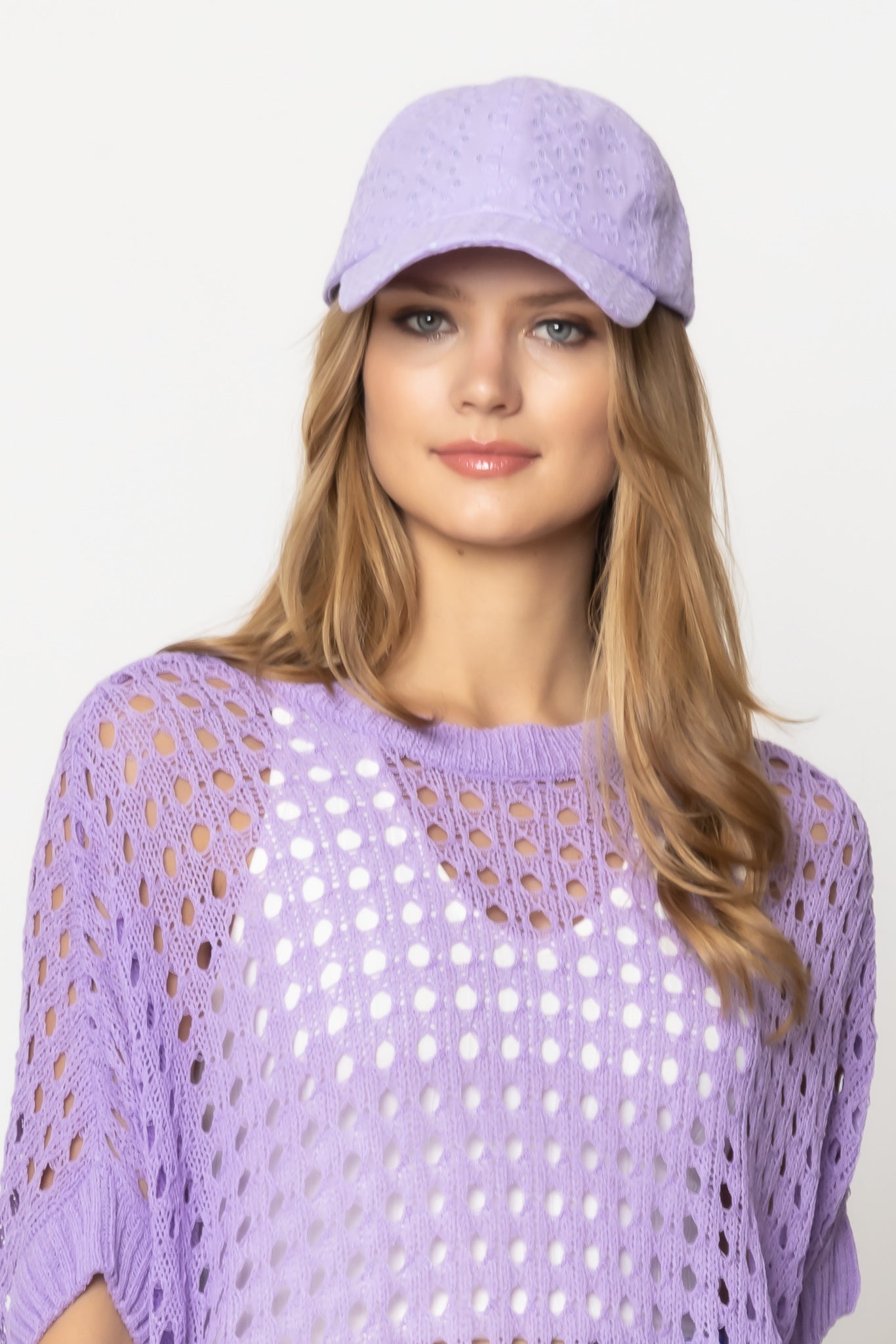 Eyelet Baseball Cap With Tie – Do Everything In Love