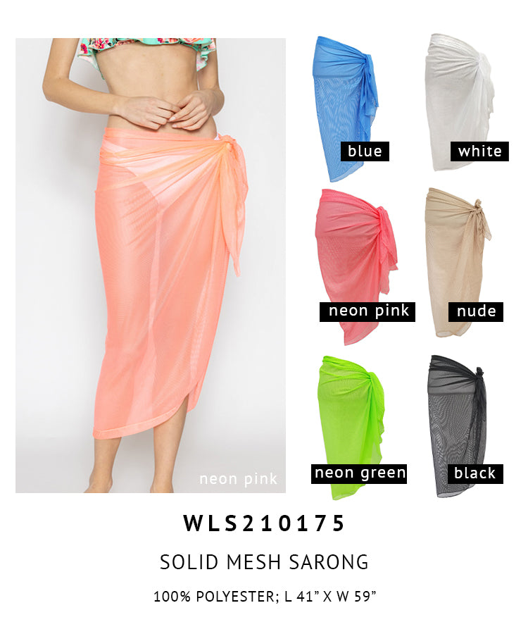 Solid Mesh Sarong