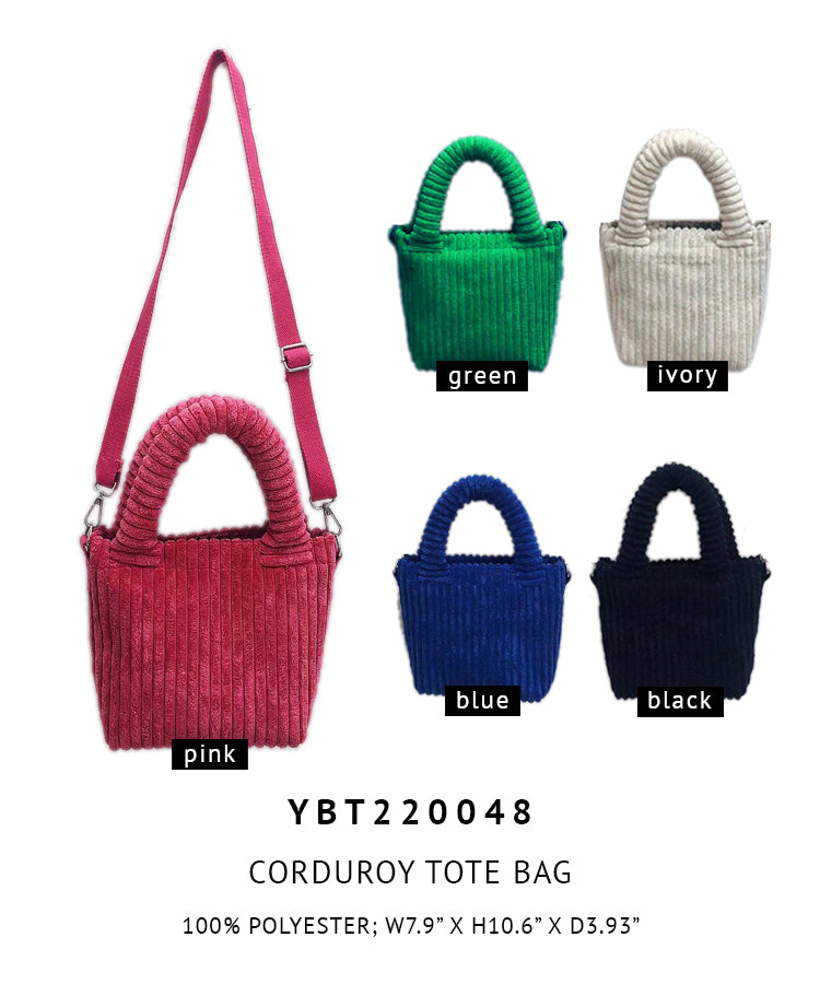 Corduroy Tote Bag 