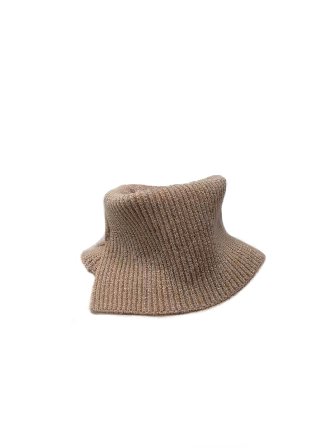 Solid Ribbed Knit Snood