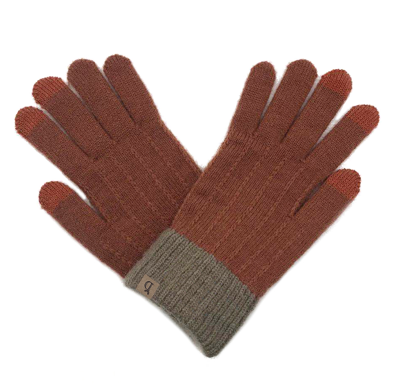 Textured Knit Touch Gloves