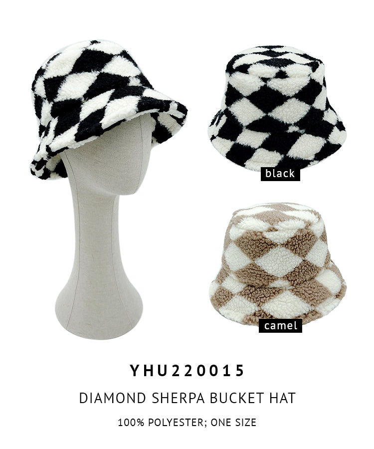 Diamond Sherpa Bucket Hat