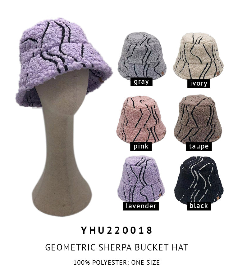 Geometric Sherpa Bucket Hat