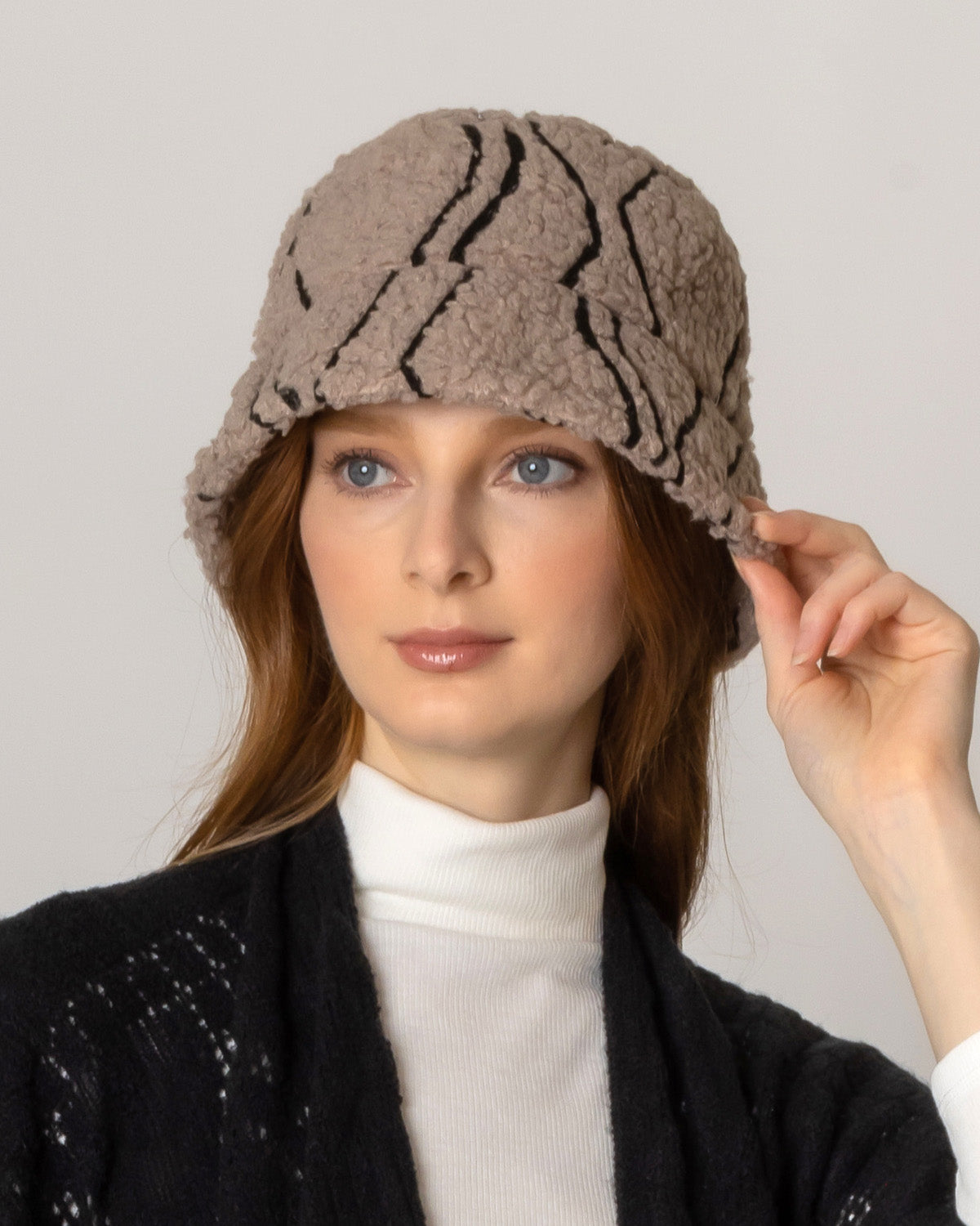 Geometric Sherpa Bucket Hat