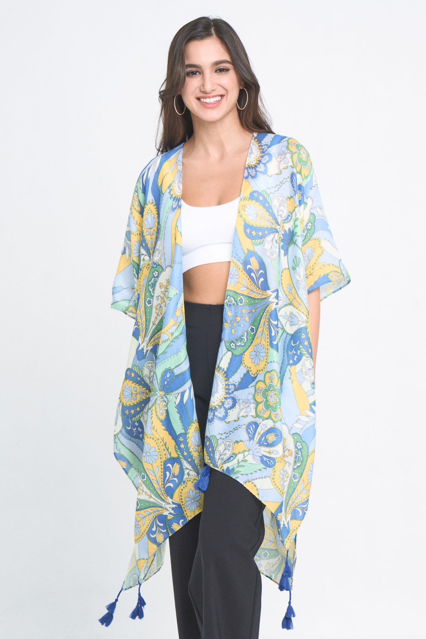 Paisley Print Kimono