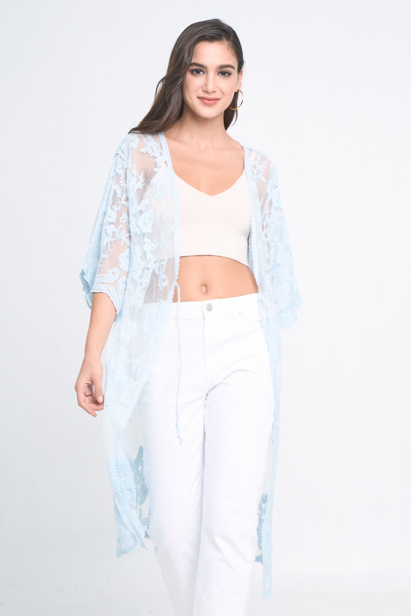 Floral Lace Kimono