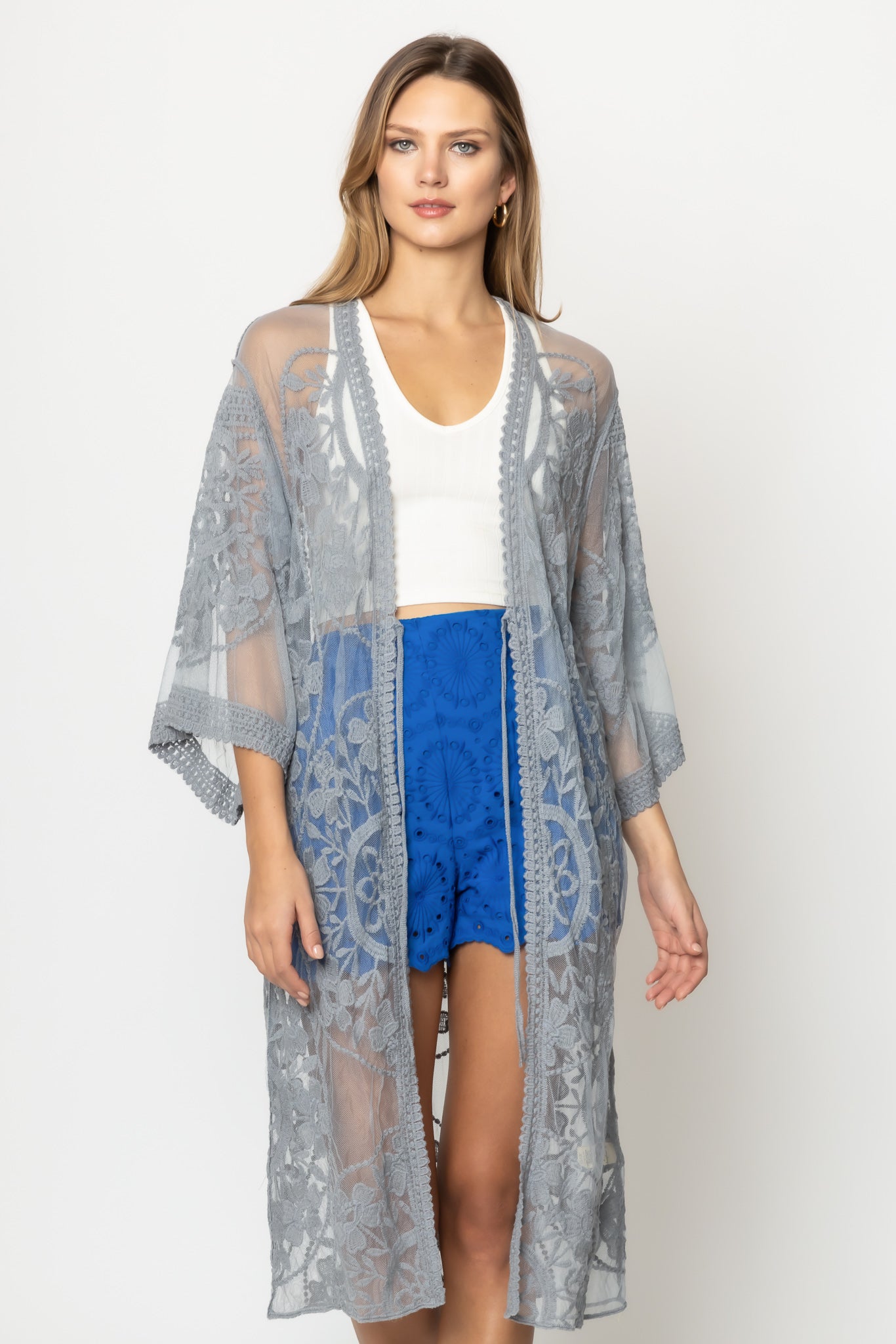 Floral Lace Kimono