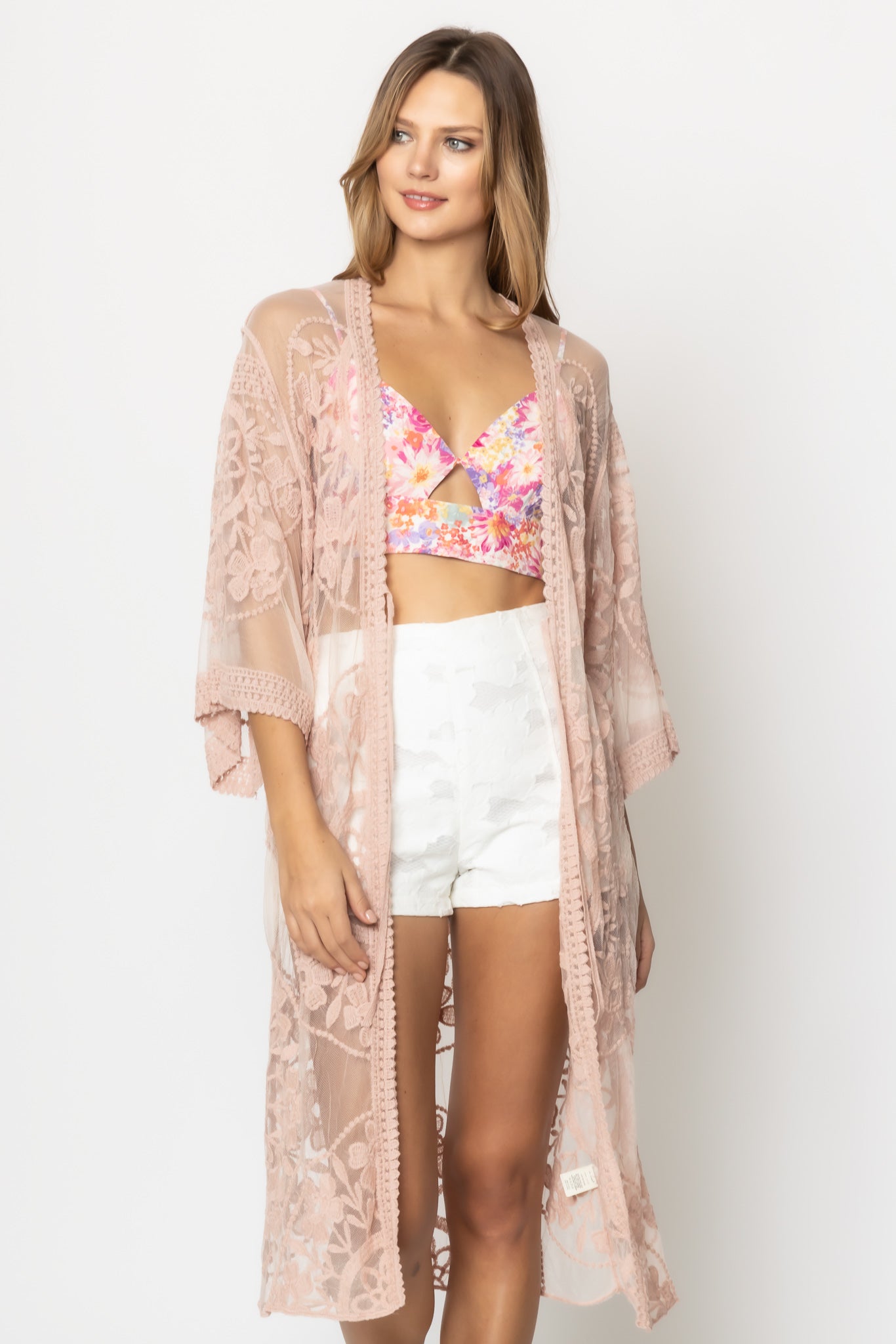 Floral Lace Kimono