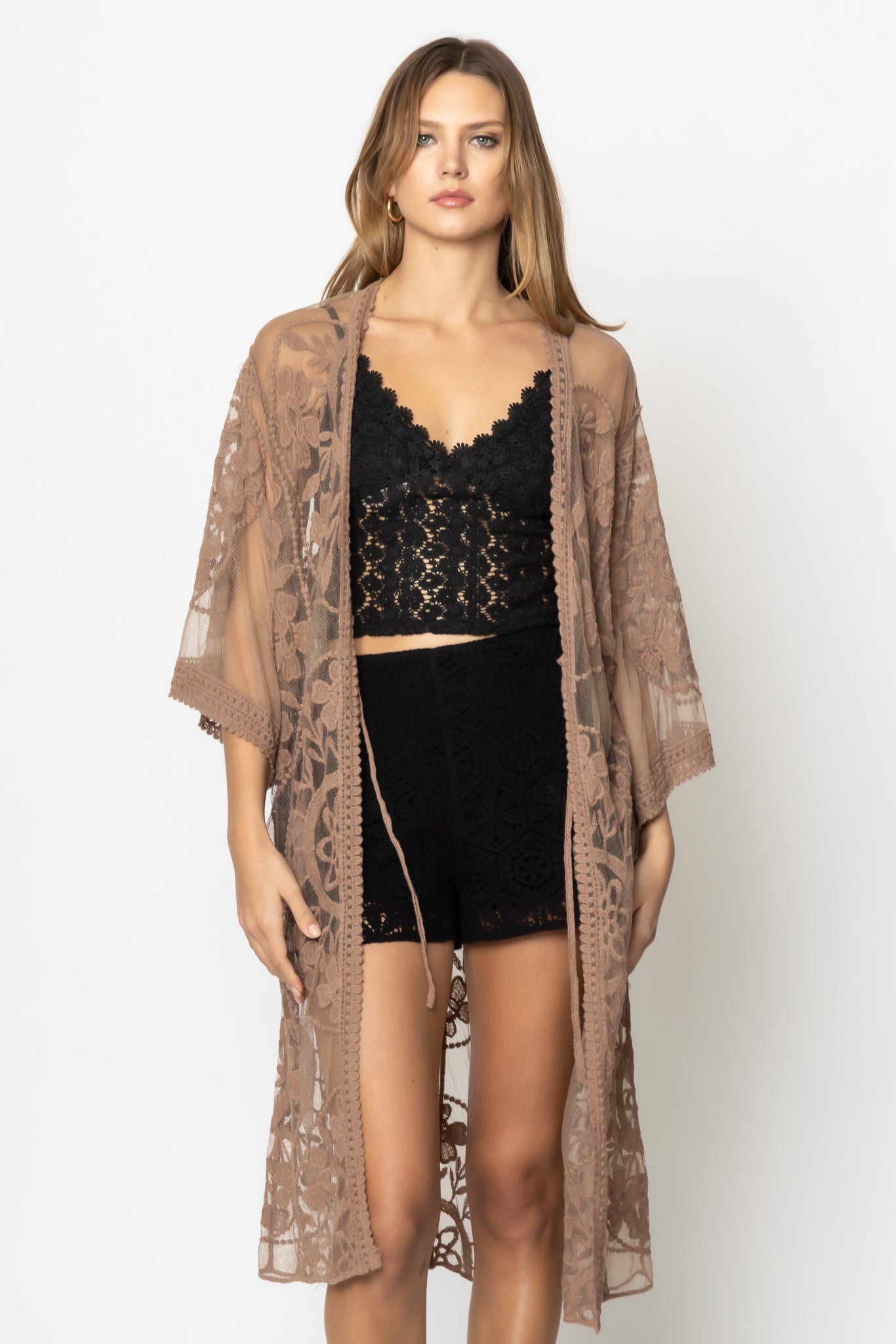 Floral Lace Kimono