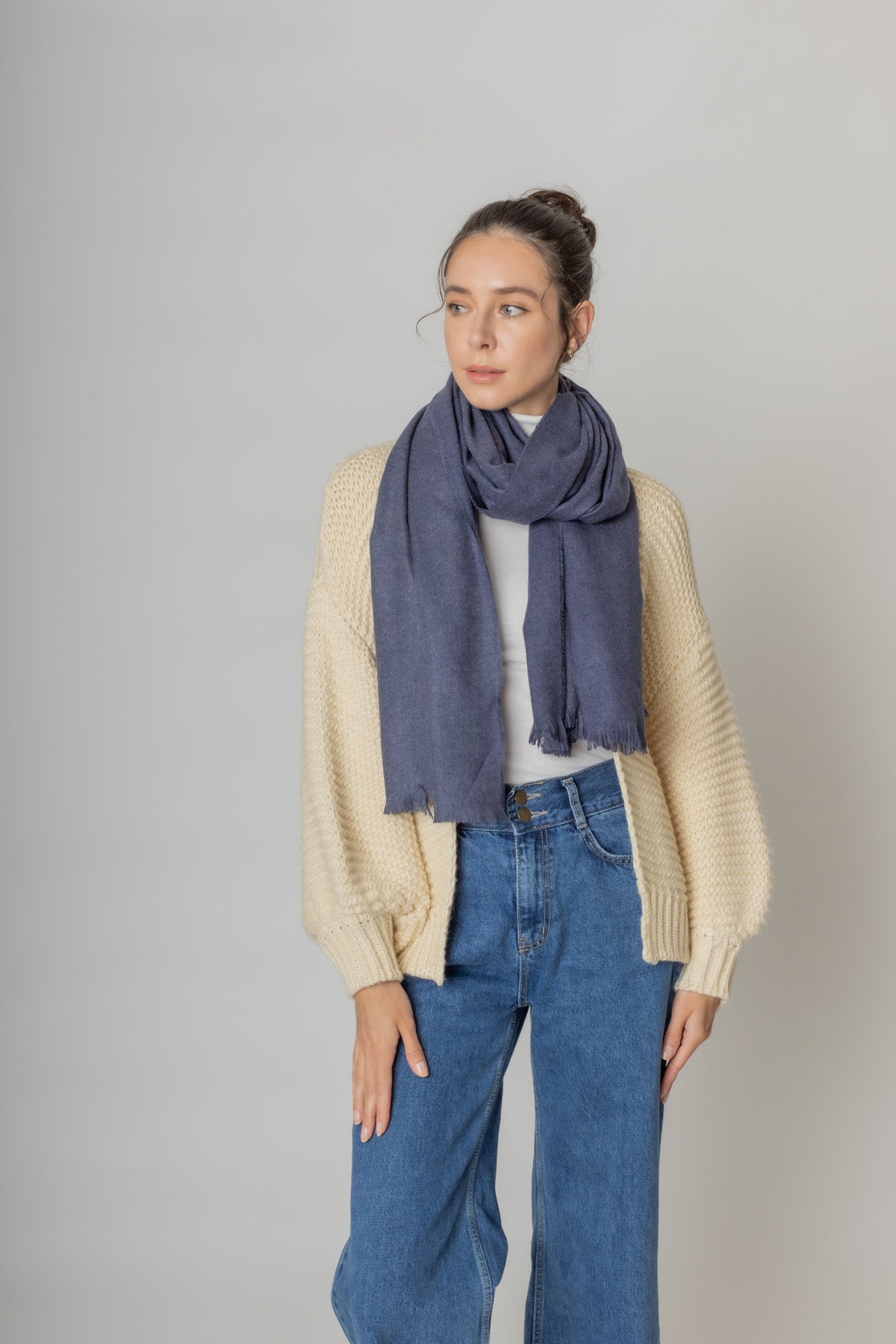 Solid Oblong Scarf