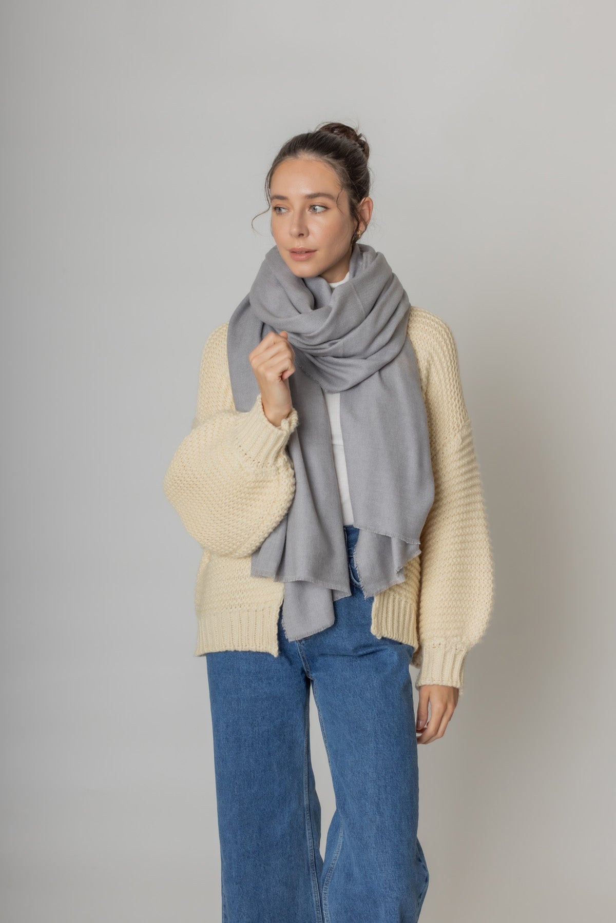 Solid Oblong Scarf